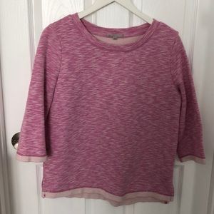 Pink 3/4 sleeved sweatshirt